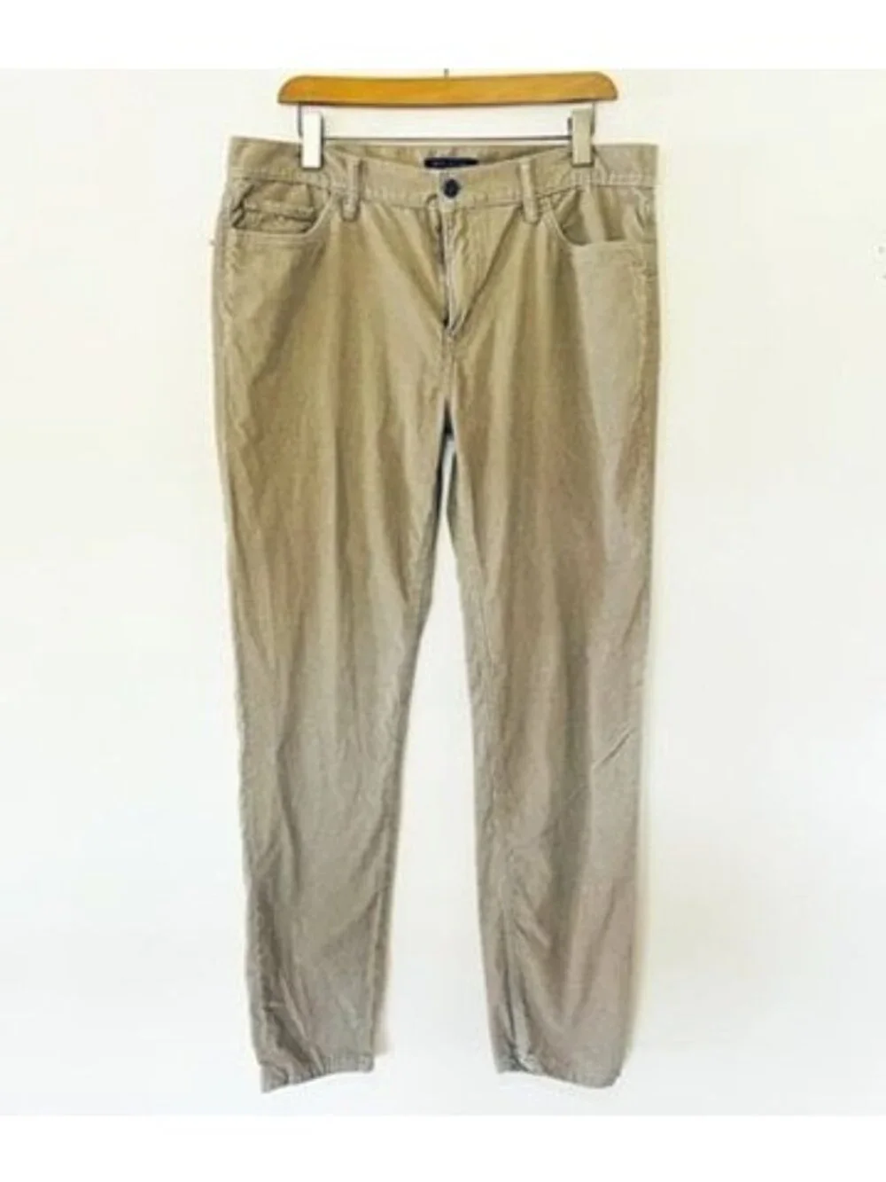 Banana Republic Mens Brown Slim-Fit Corduroy Pants Size 32 x 32